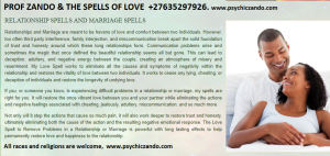 Traditional Western Remedies by Prof Zando +27635297926