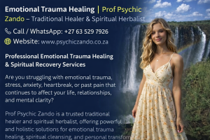 Professional Emotional Trauma Healing +27635297926 Professional Emotional Trauma Healing & Spiritual Recovery, +27635297926